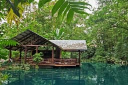 View of Bar Lago at Ecotermales Hot Springs